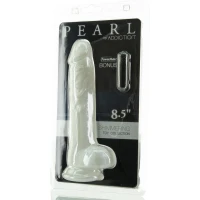 Фалоімітатор ADDICTION Pearl 8.5&quot; Dildo with Balls, віброкуля в подарунок — Переглянути зображення 5