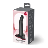 Фалоімітатор Fun Factory LIMBA FLEX M Black, гнучкий, з ефектом пам’яті, підходить для точки G — Просмотреть изображение 3