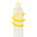 Насадка на член Recare Spike Condom Yellow (презерватив з вусиками та спіраллю шипів)