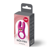 Эрекционное виброкольцо с двойной стимуляцией клитора Fun Factory NŌS PRO Magenta, 2 мотора — Просмотреть изображение 8