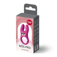 Ерекційне віброкільце з подвійною стимуляцією клітора Fun Factory NŌS PRO Magenta, 2 мотори — Переглянути зображення 8