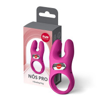 Эрекционное виброкольцо с двойной стимуляцией клитора Fun Factory NŌS PRO Magenta, 2 мотора — Просмотреть изображение 7