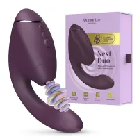 Подвійний вакуумний кліторальний стимулятор з вібрацією Womanizer Next Duo - Dark Purple — Переглянути зображення 24
