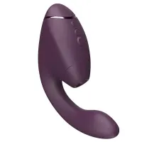 Подвійний вакуумний кліторальний стимулятор з вібрацією Womanizer Next Duo - Dark Purple — Переглянути зображення 1