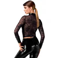 Блуза Noir Handmade F377 Noirelle Lace Button-up Shirt M — Переглянути зображення 2