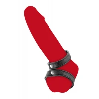 Подвійне ерекційне кільце з обхватом для мошонки Fetish Tentation Double Сockring — Переглянути зображення 2