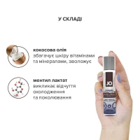 Охолоджувальна змазка-крем з кокосовою олією JO Coconut Hybrid COOLING (30 мл) біла — Переглянути зображення 6