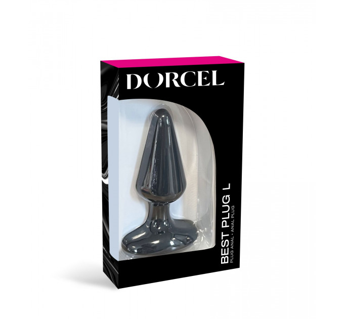 Анальна пробка Dorcel Best Plug L м'який soft-touch силікон, макс. діаметр 5,1 см