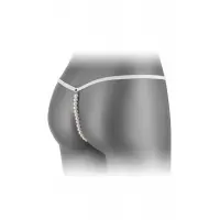 Трусики-стрінги з перлинною ниткою Fashion Secret VENUSINA White — Переглянути зображення 2