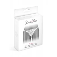 Трусики-стрінги з перлинною ниткою Fashion Secret VENUSINA White — Переглянути зображення 3