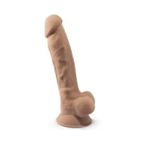 Фалоімітатор SilexD Johnny Flesh (MODEL 1 size 7in), двошаровий, силікон +Silexpan, діаметр 3,8см — Просмотреть изображение 3