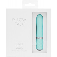 Розкішний вібратор PILLOW TALK - Flirty Teal з кристалом Swarovski, гнучка головка — Переглянути зображення 8