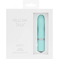 Розкішний вібратор PILLOW TALK - Flirty Teal з кристалом Swarovski, гнучка головка — Переглянути зображення 8