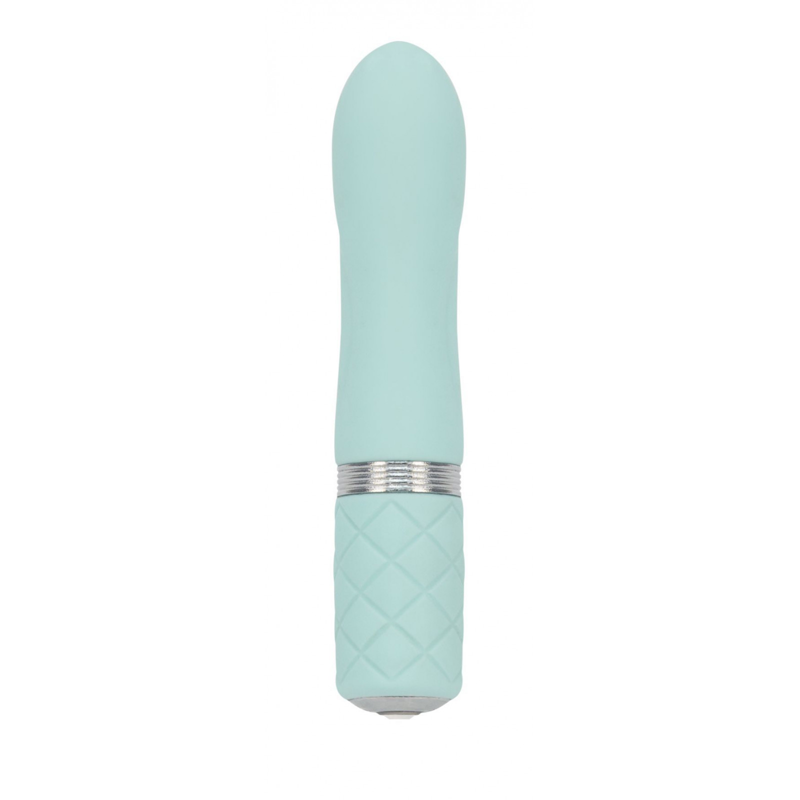Розкішний вібратор PILLOW TALK - Flirty Teal з кристалом Swarovski, гнучка головка