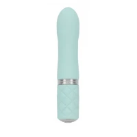 Розкішний вібратор PILLOW TALK - Flirty Teal з кристалом Swarovski, гнучка головка — Переглянути зображення 1