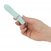 Розкішний вібратор PILLOW TALK - Flirty Teal з кристалом Swarovski, гнучка головка — Переглянути зображення 3