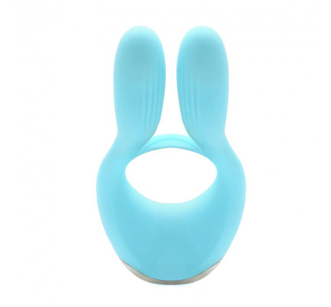 Вібратор для пар KISTOY Martin Blue, два мотори, кріплення на член, діаметр 3,2 см