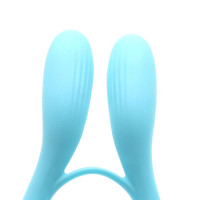 Вибратор для пар KISTOY Martin Blue, два мотора, крепление на член, диаметр 32мм — Просмотреть изображение 10