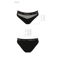 Трусики с прозрачной вставкой Passion PS006 PANTIES M, black
