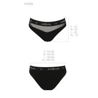 Трусики з прозорою вставкою Passion PS006 PANTIES M, black — Переглянути зображення 6
