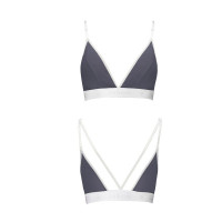 Спортивный топ с двойными бретелями Passion PS007 TOP XL, dark grey