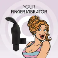 Вібратор на палець FeelzToys Magic Finger Vibrator Black — Переглянути зображення 2