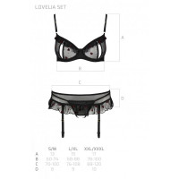 Сексуальный комплект с поясом для чулок Passion LOVELIA SET S/M, black — Просмотреть изображение 7