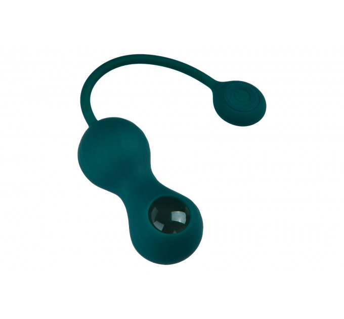 Вагінальні смарт-кульки з вібрацією Fun Town Crystal, з прозорою скляною кулею