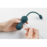 Вагінальні смарт-кульки з вібрацією Fun Town Crystal, з прозорою скляною кулею — Просмотреть изображение 7