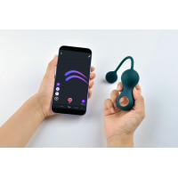 Вагінальні смарт-кульки з вібрацією Fun Town Crystal, з прозорою скляною кулею — Просмотреть изображение 8