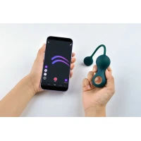 Вагінальні смарт-кульки з вібрацією Fun Town Crystal, з прозорою скляною кулею — Просмотреть изображение 8
