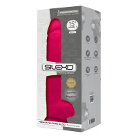 Фалоімітатор SilexD Kingston Pink (MODEL 15in), двошаровий, силікон+Silexpan, діаметр 7 см — Переглянути зображення 3