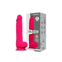 Фалоімітатор SilexD Kingston Pink (MODEL 15in), двошаровий, силікон+Silexpan, діаметр 7 см — Переглянути зображення 2