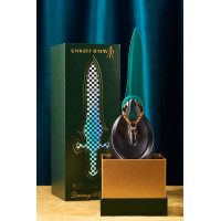 Вишуканий вібратор Knight Jenay FLOWERS &amp; SWORD, маска, стрічка та лубрикант у комплекті — Переглянути зображення 8