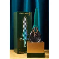 Вишуканий вібратор Knight Jenay FLOWERS &amp; SWORD, маска, стрічка та лубрикант у комплекті — Переглянути зображення 8