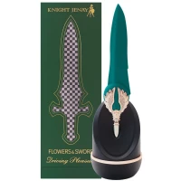 Вишуканий вібратор Knight Jenay FLOWERS &amp; SWORD, маска, стрічка та лубрикант у комплекті — Переглянути зображення 7