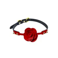 Розкішний кляп у вигляді троянди Zalo - Rose Ball Gag, подвійне використання — Переглянути зображення 1