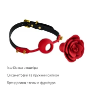 Розкішний кляп у вигляді троянди Zalo - Rose Ball Gag, подвійне використання — Переглянути зображення 3