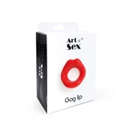 Кляп-розширювач у формі губ Art of Sex – Gag lip, червоний — Переглянути зображення 4