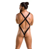 Чоловіче сітчасте боді Passion 040 LEON XXL/XXXL Black, сітка, резинки — Переглянути зображення 4