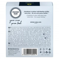 Презервативи Mister Size - pure feel - 49 (3 condoms), товщина 0,05 мм — Переглянути зображення 3