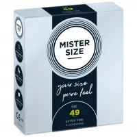 Презервативи Mister Size - pure feel - 49 (3 condoms), товщина 0,05 мм — Переглянути зображення 1