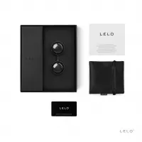 Вагінальні кульки LELO Luna Beads Noir Black, зміщений центр ваги, діаметр 2,9 см, 2х37 г — Переглянути зображення 2