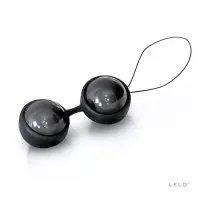 Вагінальні кульки LELO Luna Beads Noir Black, зміщений центр ваги, діаметр 2,9 см, 2х37 г — Переглянути зображення 1