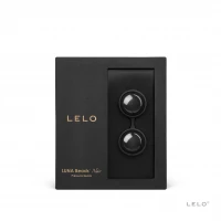 Вагінальні кульки LELO Luna Beads Noir Black, зміщений центр ваги, діаметр 2,9 см, 2х37 г — Переглянути зображення 3