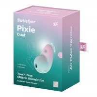 Вакуумний стимулятор з вібрацією Satisfyer Pixie Dust Mint/Pink — Просмотреть изображение 6