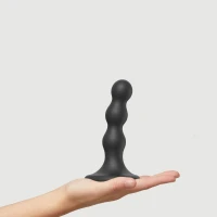 Насадка для страпона Strap-On-Me Dildo Plug Balls Black S — Переглянути зображення 2