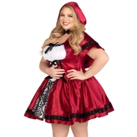 Еротичний костюм Червоної шапочки Leg Avenue Gothic Red Riding Hood 1X–2X, сукня, накидка — Просмотреть изображение 8