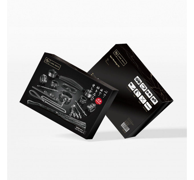 Набір Liebe Seele Temptation Bondage 8pcs Kit, фіксатори, нашийник з повідцем, кляп, флогер, маска