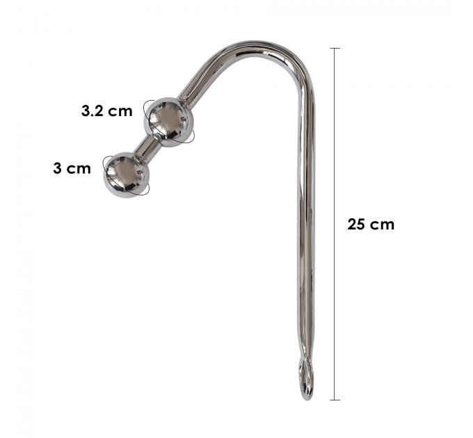 Бондажний набір із металевим анальним гаком №3 Art of Sex Blanca Bondage set with anal hook №3